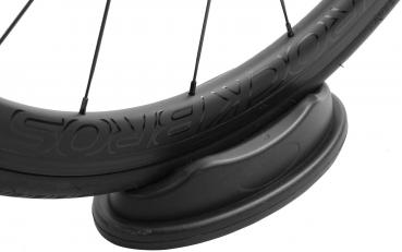 Preview: ROCKBROS | Vorderrad-Riser Block – Stabile Vorderradstütze für Rollentrainer | Fahrrad-Zubehör, Schwarz (23 × 12 × 6 cm)